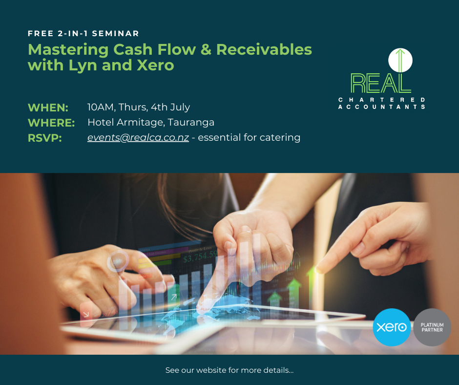 FREE 2-IN-1 SEMINAR: Mastering Cash Flow & Receivables with Lyn & Xero