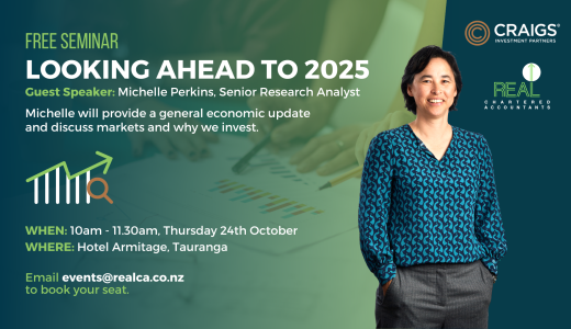 FREE SEMINAR: Looking Ahead to 2025 - A General Economic Update